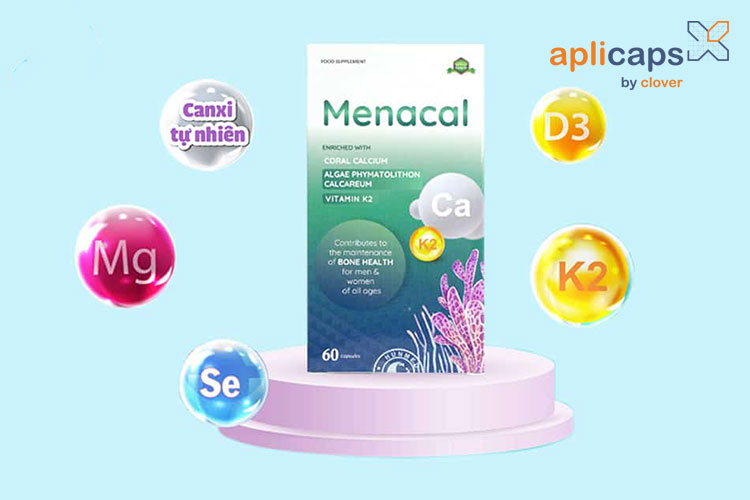 Aplicaps Menacal bổ sung canxi, mang lại thai kỳ khỏe mạnh cho mẹ và thai nhi