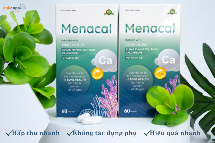 Canxi Menacal sử dụng canxi tự nhiên từ tảo đỏ và san hô biển