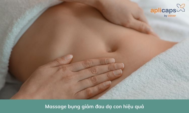 Massage bụng trước khi đi ngủ là cách giảm đau dạ con sau sinh hiệu quả