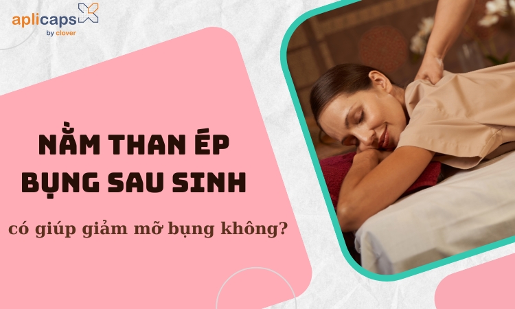 nằm than ép bụng sau sinh