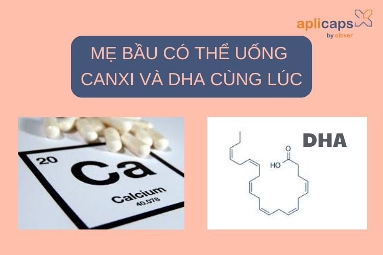 Mẹ bầu có thể uống canxi và DHA cùng lúc