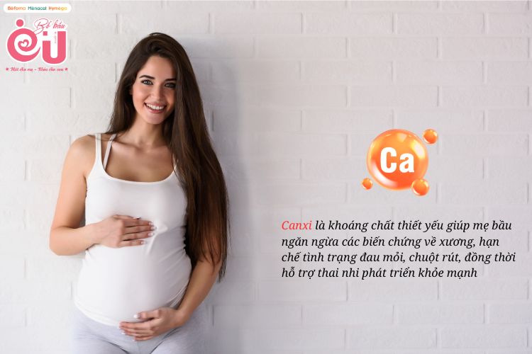 Canxi là khoáng chất thiết yếu đối với mẹ bầu