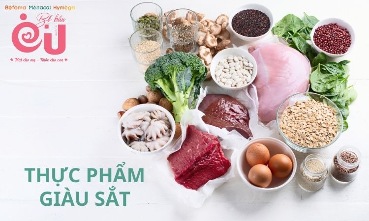 Bổ sung thực phẩm giàu sắt sau khi sảy thai.