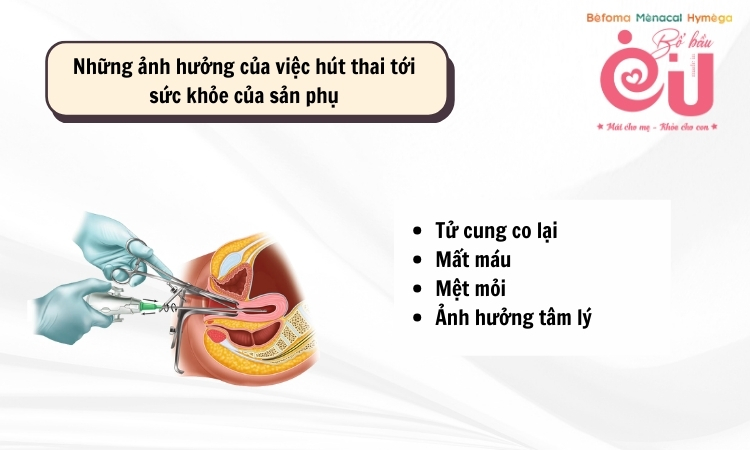 Những ảnh hưởng của việc hút thai đối với sức khỏe