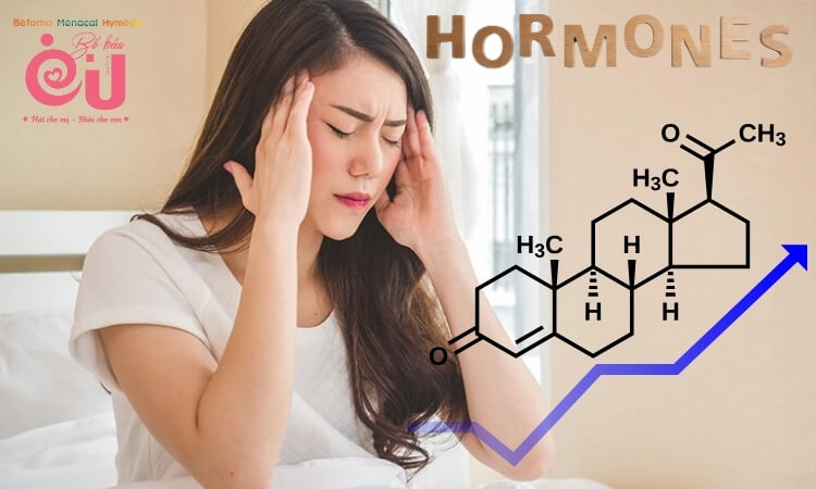 Sự thay đổi hormone có thể khiến mẹ bầu bị đau đầu 3 tháng đầu