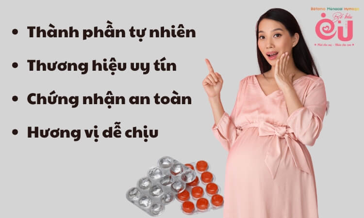 Các tiêu chí lựa chọn viên ngậm đau họng cho bà bầu