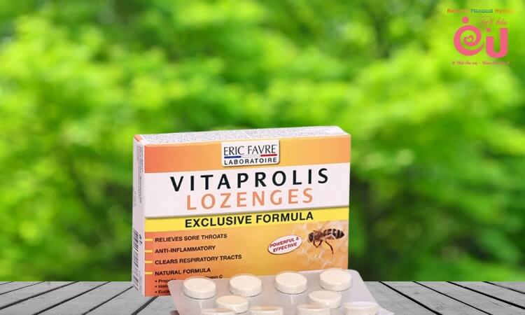 Kẹo ngậm ho Vitaprolis Lozenges của Pháp